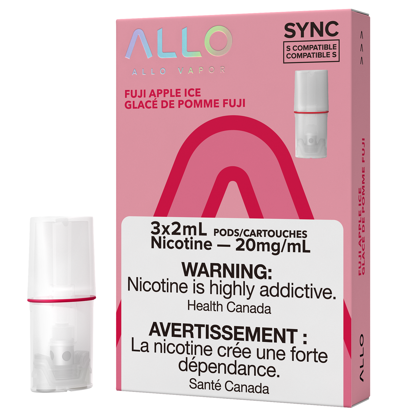 Allo sync fuji apple ice 20mg/mL pods