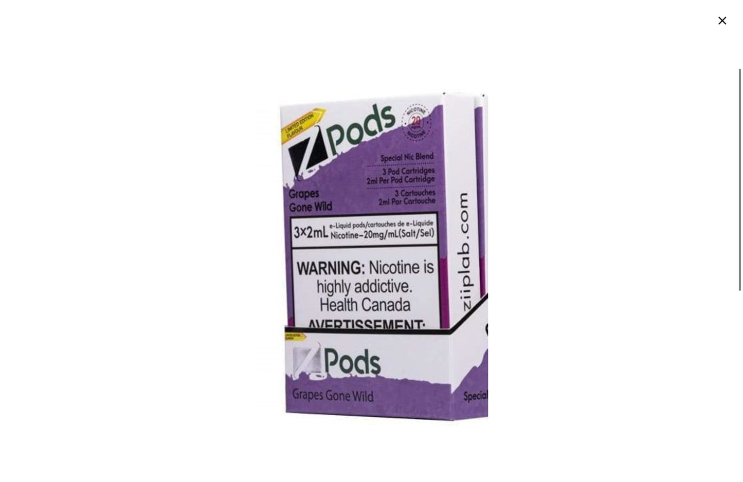 Zpods grapes gone wild 20mg