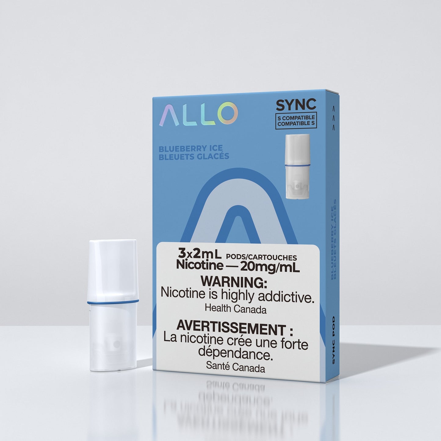 Allo Sync Blueberry Ice 20mg/mL Pods