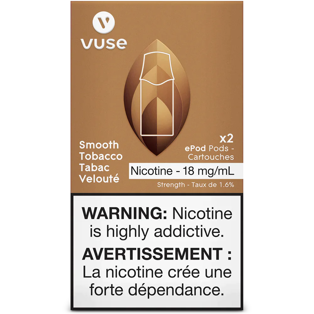 Vuse epod smooth tobacco 20mg/mL ×2 (Provincial)