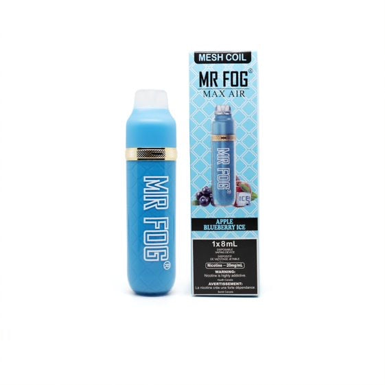 Mr fog max air 2500 apple blueberry ice 20mg/mL disposable