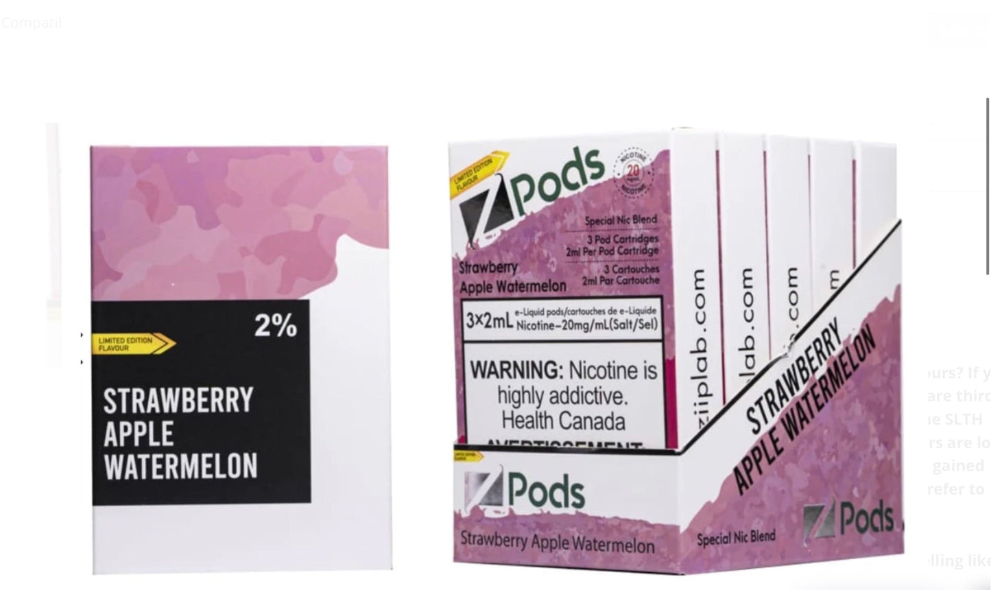 Zpods strawberry apple watermelon 20mg