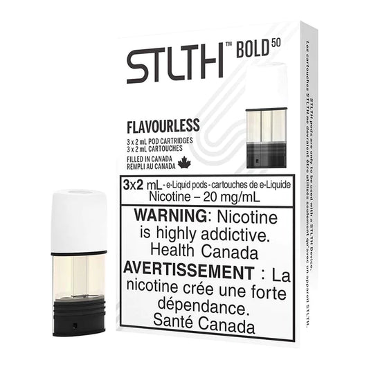 Stlth flavourless bold50 20mg/mL pods
