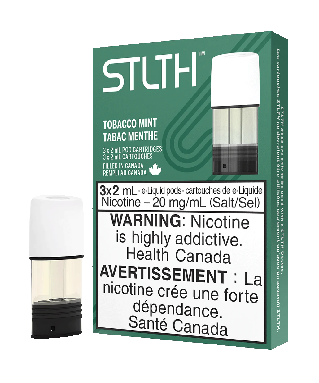 Stlth tobacco mint bold50 20mg/mL pods