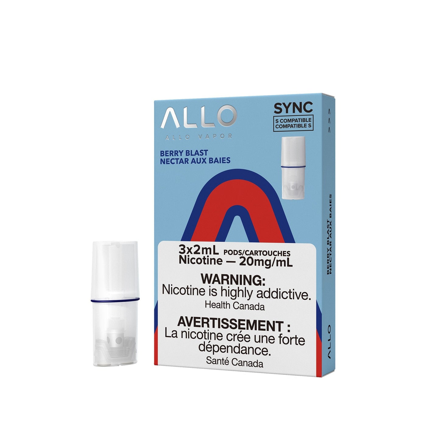 Allo Sync Berry Blast 20mg/mL Pods