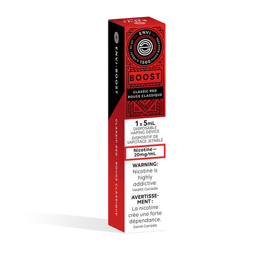 Envi boost hit classic red 20mg/ml disposable