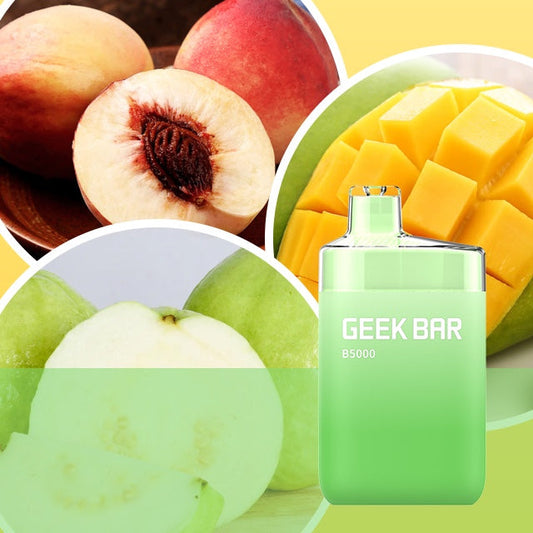 Geek bar B5000 Peach mango guava 20mg/mL disposable