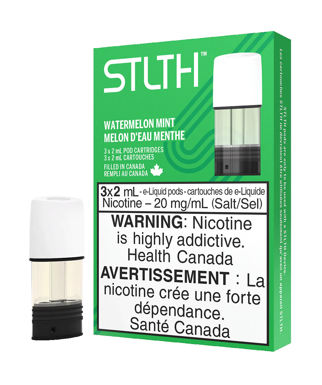 Stlth Watermelon Mint Bold50 20mg/mL Pods (Provincial)