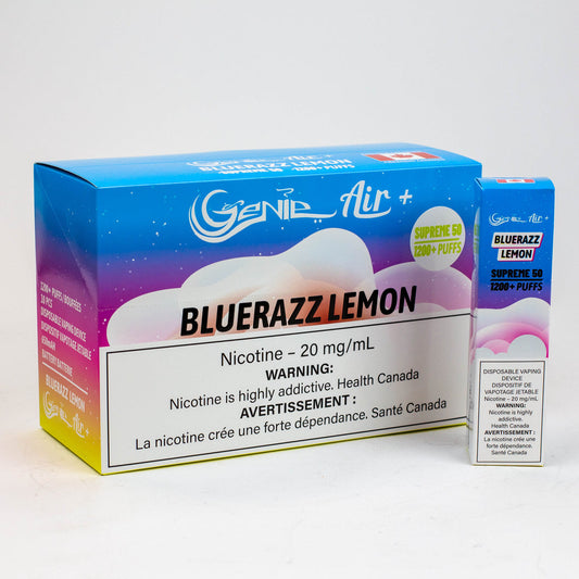 Genie air bluerazz lemon 1200 puff 20mg/mL disposable