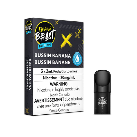 Flavour beast bussin banana 20mg/mL pods