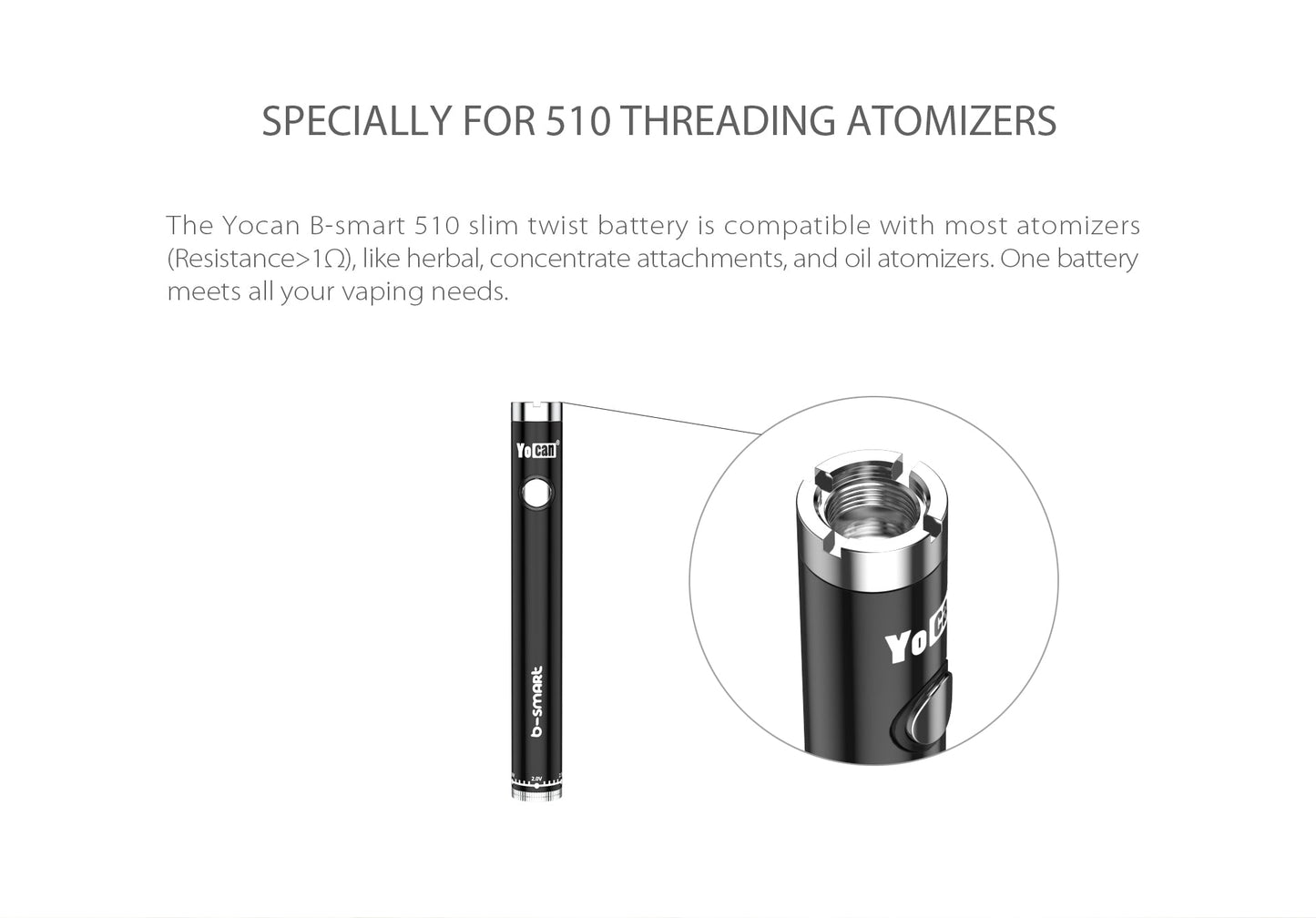 Yocan b smart vape battery charger