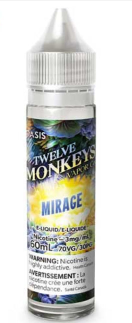 Twelve monkeys mirage 3mg/mL 60mL