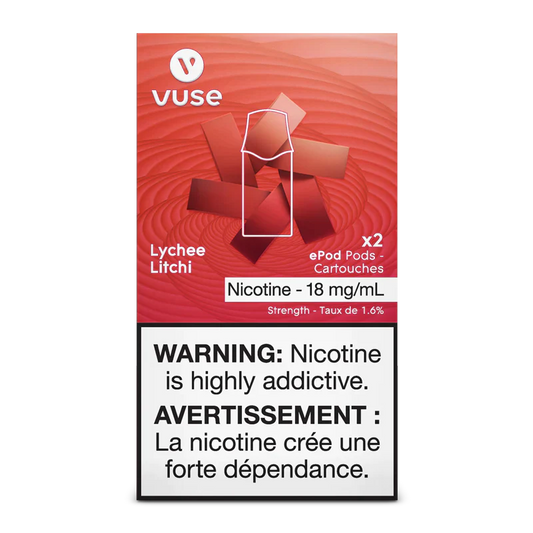 Vuse epod lychee 18mg/mL ×2