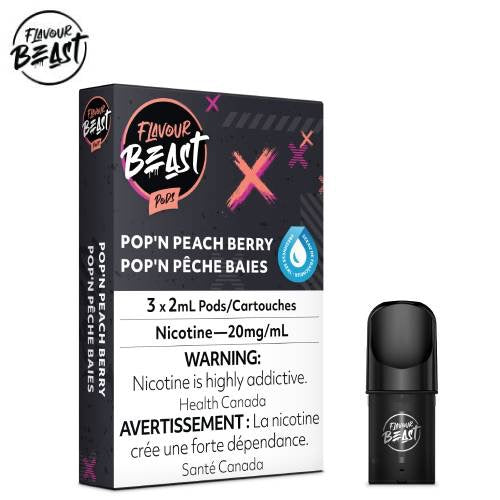 Flavour beast packin peach berry 20mg/mL pods