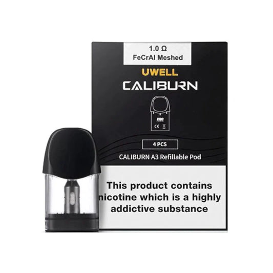 Caliburn A3 Replacement pods 1.0Ω 4 pack