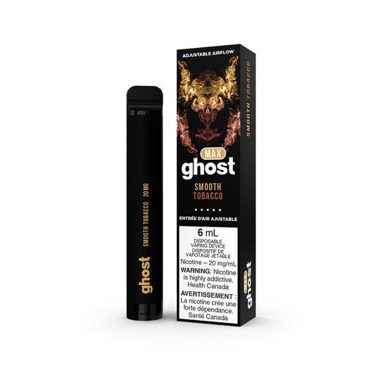 Ghost Max Smooth Tobacco 20mg/mL Disposable(Provincial)