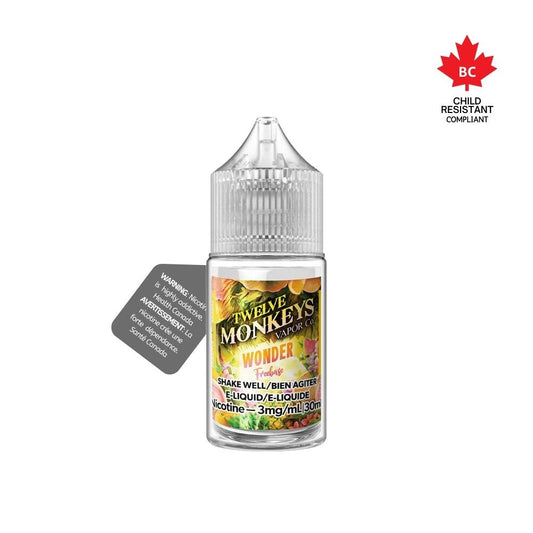 Twelve monkeys wonder nic salt freebase 6mg/ml 30ml