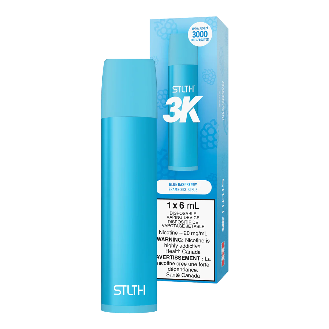 Stlth 3k Blue raspberry 20mg/mL disposable