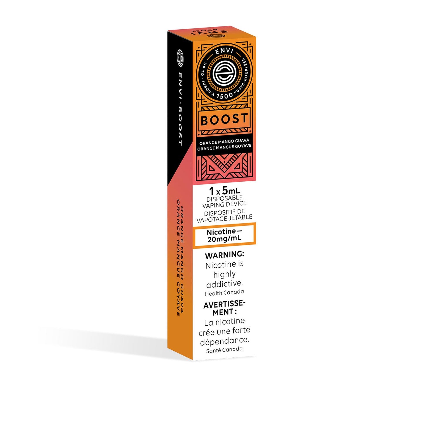 Envi boost hit orange mango guava disposable