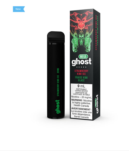 Ghost Mega Strawberry Kiwi Ice 20mg/mL Disposable (Provincial)