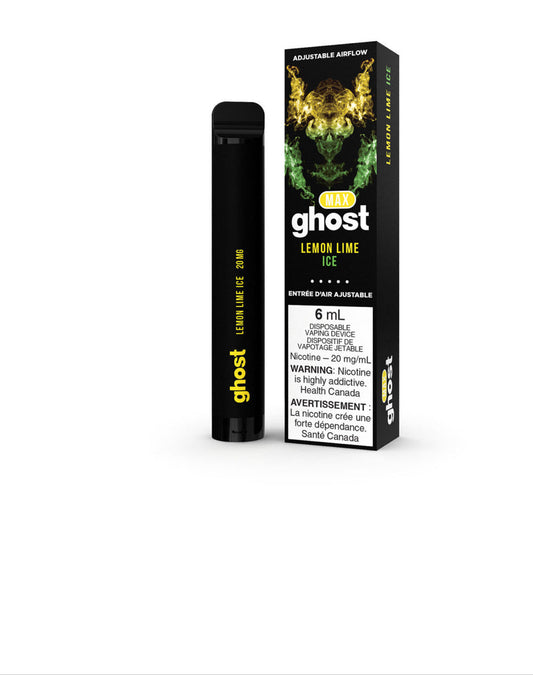 Ghost max lemon lime ice 20mg/mL disposable