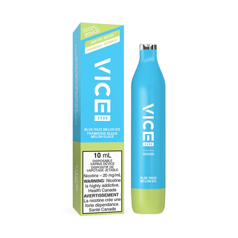 Vice 5500 blue razz melon ice 20mg/mL disposable